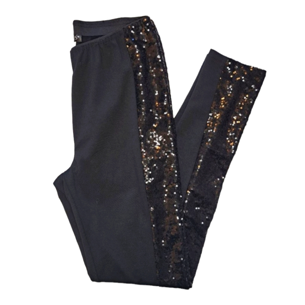 VENUS Black Sequin Leggings Size XS
